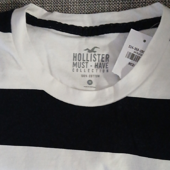 Black and White Striped Men's Shirt - Picture 4 of 4